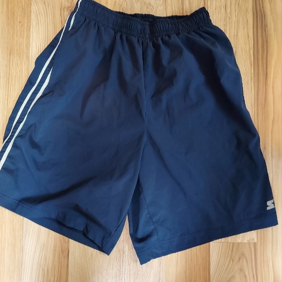 Starter Mens Dri Star Swim Shorts Size Medium Navy Blue Pockets - Picture 1 of 7